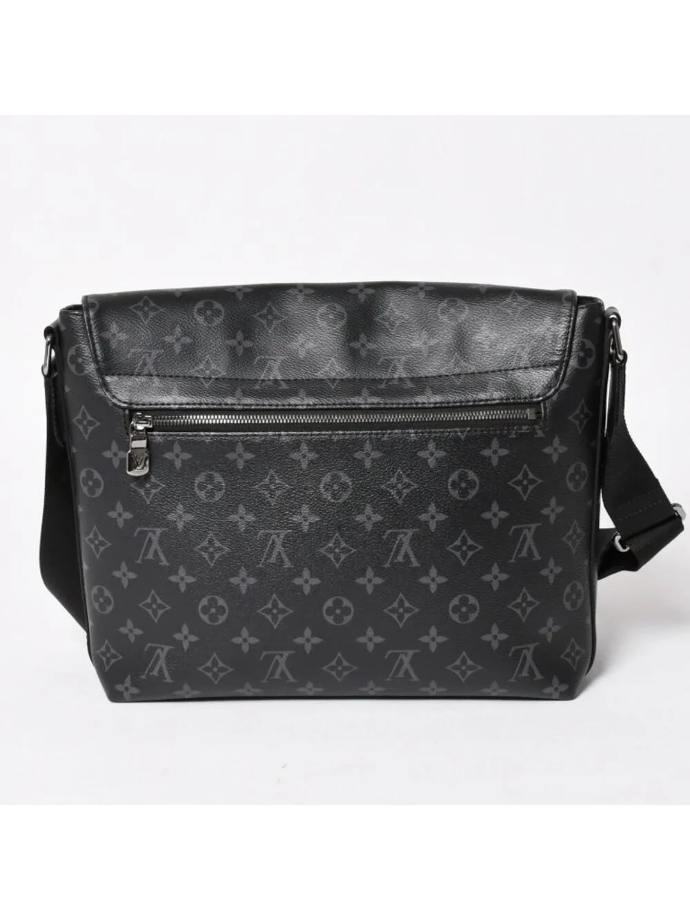 Louis Vuitton District MM Monogram Eclipse Shoulder Bag Black